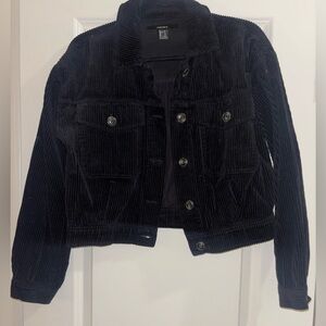 Black Corduroy Women's Jacket Forever 21 Size small